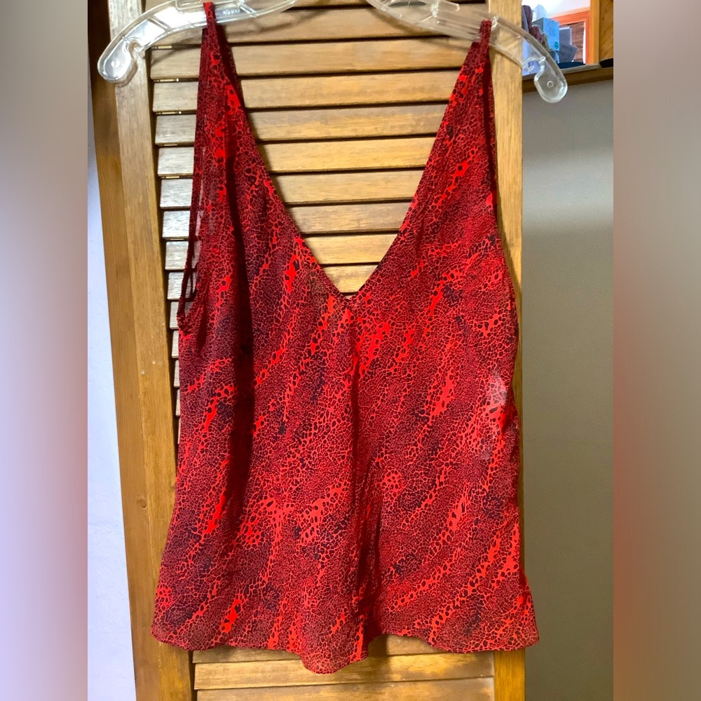 Victoria’s Secret Red/Black Camisole. Med